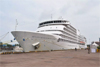 Mangaluru: Luxury cruise ship ‘M.S. Seven Seas Navigator’ arrives at New Mangalore Port, marks end of cruise season